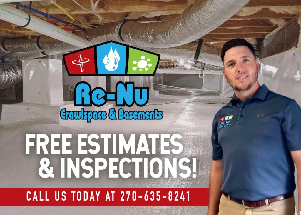 Evansville, IN Crawlspace Services Owensboro, KY Crawlspace Services Madisonville, KY Crawlspace Services Henderson, KY Crawlspace Services Paducah, KY Crawlspace Services